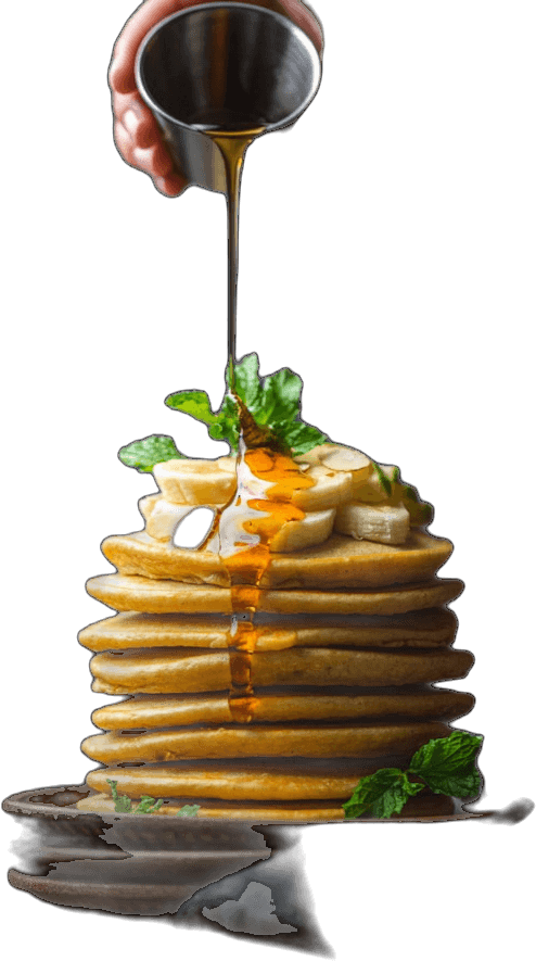 Banana Caramel pancakes